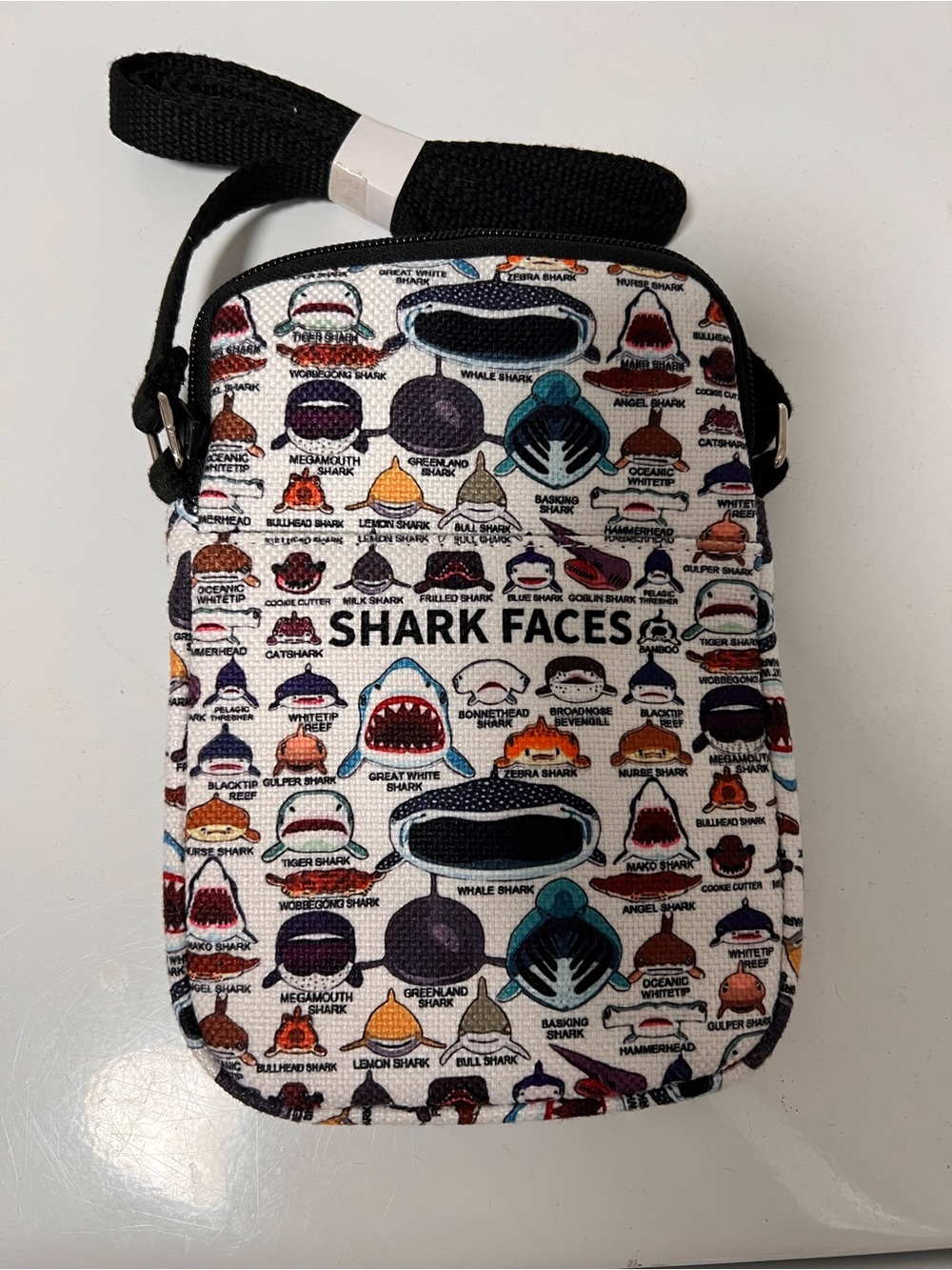 Shark Faces Crossbody Bag Purse Shark Names